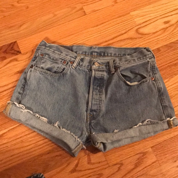 SOLD Levi cutoffs- Button Fly - Picture 2 of 4